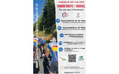 01/06/2025 – Rando Route et Gravel du Lac des 3 Provinces à Saint Aignan